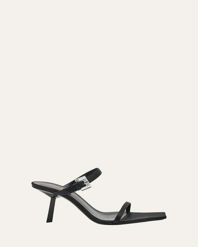 Hope Crystal-Buckle Slingback Sandals